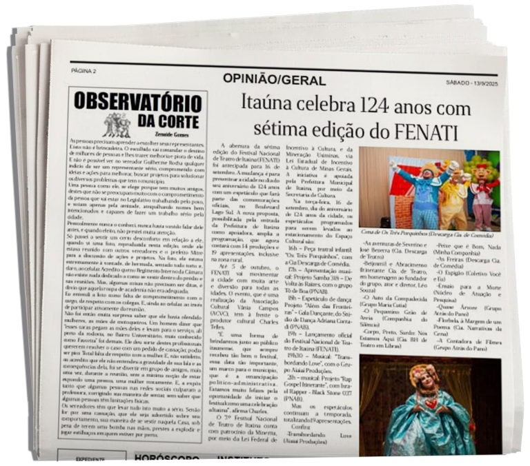 Matéria do Jornal S'Passo sobre o FENATI